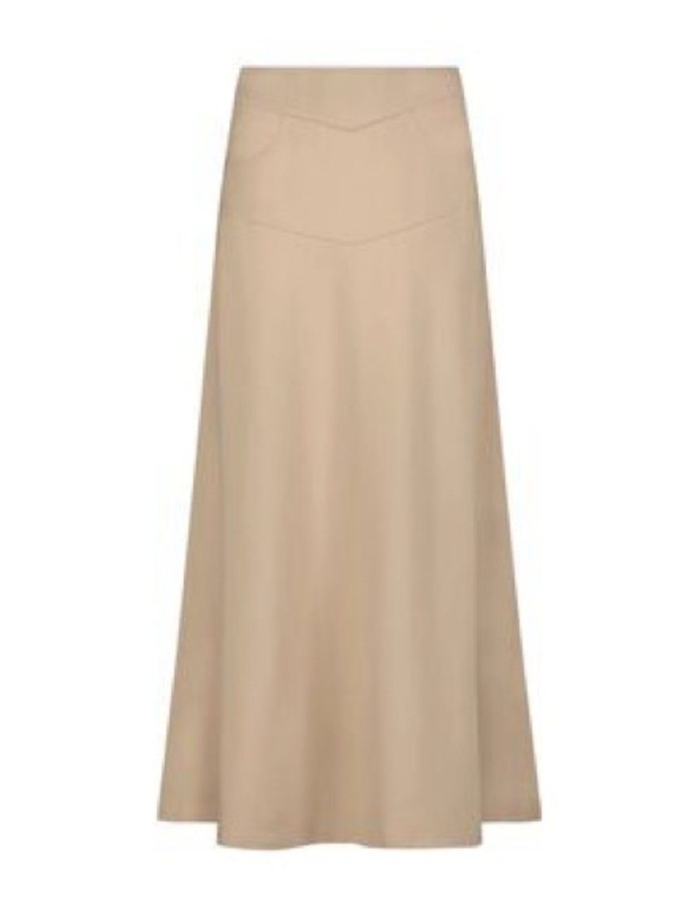 Aleeza Paris MILANO STRUCTURED A-LINE SKIRT 37” long in Sand Size Medium NWT